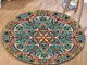 Vintage turco bohémien mandala rotondo sottile tappeto piatto tappeto casa camera da letto...
