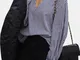 Camicia a quadri manica lunga scollo a V manica lunga Plus per donna