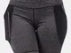 Pantaloncini da motociclista sportivi a vita alta con fascia a vita alta e tasche a rete