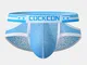 Mutande da uomo in maglia liscia patchwork Slip sexy bikini a vita bassa con scollo a U.