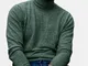 Maglioni a collo alto lavorati a maglia sottile casual da uomo