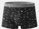 Slip boxer da uomo con stampa di ancoraggio in cotone Comodo sacchetto a U grigio Intimo d...