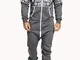 Giacche casual da uomo con cappuccio Loungewear Sottile Tute da ginnastica siamesi con cap...