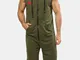 Tuta da uomo senza maniche con cappuccio ricamata a stella Tuta da jogging casual con zip...