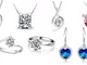 Anelli, girocolli e orecchini Be-Jewels con cristalli premium disponibili in vari modelli...