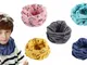1 o 2 sciarpe ad anello in cotone per bambini, disponibili in 5 colori
