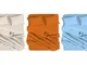 Completo lenzuola tinta unita Coloratissimi disponibile in 3 misure e vari colori