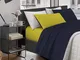 Completo letto bicolore disponibile in 4 misure e vari colori