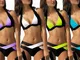 Bikini Léana bicolore, disponibile in 4 combinazioni di colori