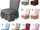 1 pezzo copertura per sedia elastica monocolore