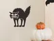 Adesivi da muro Halloween gatto