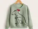 Maglione Natale con modello dinosauro