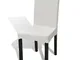 copertura della sedia elastico crema rette 4 unità