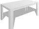 Tavolo da pranzo bianco 140x80x75 cm