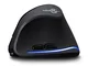 Mouse verticale wireless Zelotes F-35 ricaricabile 2400 DPI opzionale