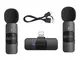 BOYA BY-V2 One-Trigger-Two 2.4G Sistema di microfono wireless Microfono per telefono a cli...