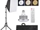 Andoer Studio Photography Kit luce Softbox Set illuminazione