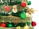 Albero di Natale da tavolo a LED da 2 piedi con luci a stringa a LED Top Star Red Green Ba...