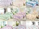 3pcs Bedding Set 230 * 230 CM fiore Cording modello stampato in fibra di poliestere Patchw...