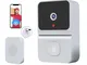 Campanello video senza fili Campanello intelligente con visione notturna 450P Audio a 2 vi...