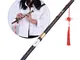 Staccabile flauto in bambù nero naturale Bawu Ba Wu Strumento musicale a forma di flauto t...