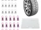30PCS Riparazione pneumatici Chiodi in gomma Kit di riparazione pneumatici sottovuoto per...