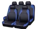 9 pezzi Coprisedili per auto Coprisedili universali in pelle PU Set completo Accessori int...