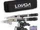 Lixada 2.1m + 2.3m Canna da pesca Mulinello Combo Kit completo Canne da pesca telescopiche...