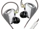 Auricolari cablati KZ-ZVX HiFi Bass 3,5mm In-ear monitor dinamico con microfono