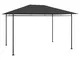 vidaXL Gazebo 384x281x270 cm Antracite 180 g/m²