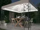 vidaXL Gazebo con Luci LED a Stringa 3x3 m Bianco