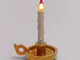 SELETTI Lampada LED da tavolo Grimm Bugia a candela oro