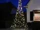  albero di Natale con palo, 3 m, 360 LED