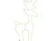  Figura LED cervo neonflex 2D da esterni