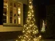  albero di Natale con palo, 240 LED 200cm