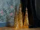  Albero decorativo a LED Kirstine, oro, altezza 43 cm