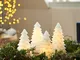  Lampada decorativa LED Carla, albero di cera bianco 16cm