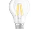 OSRAM LED E27 7W bianco caldo GLOWdim trasparente