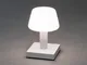  Lampada LED da tavolo Monaco esterni accu, bianco