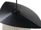 Gubi Lampada a sospensione da esterno Satellite, 57x36 cm, nero/bianco