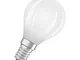 OSRAM LED goccia E14 4,8W satinata 2.700K dimming