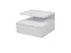 AC Design Furniture Fia Comodino, Alt: 22,5 x Larg: 32 x Lung: 35 cm, Bianco, Legno ingegn...