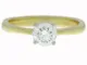 Anello di fidanzamento con diamante solitario da 0,75 carati, in oro 18 ct Y & W e Oro gia...