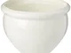 Poetic 512668 - Vaso di fiori "Siena" da giardino in polipropilene, 26 cm, bianco perla