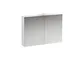 Laufen Base Armadio a Specchio 1200 mm, 2 Ante, Elemento Luminoso a LED, colorazione: Neve...
