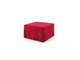 Pouf Letto Tina in Tessuto sfoderabile Bordeaux