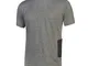 U POWER T-Shirt da Lavoro Road Grigio Slim-Fit con Tasca Laterale (l)
