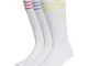 adidas H32329 SOLID CREW SOCK Calzini Unisex - Adulto white/pulse yellow/rose tone/ambient...