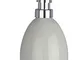 WENKO Dispenser sapone Polaris grigio pastello ceramica Capacità: 0.39 l, Ceramica, 9.5 x...