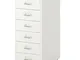 Ikea, Helmer, steel chest of drawers with 6 drawers, 28 x 43 x 69 cm (W x D x H), color: w...